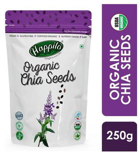 

Happilo Premium Raw Organic Authentic Chia Seeds 250 Gm