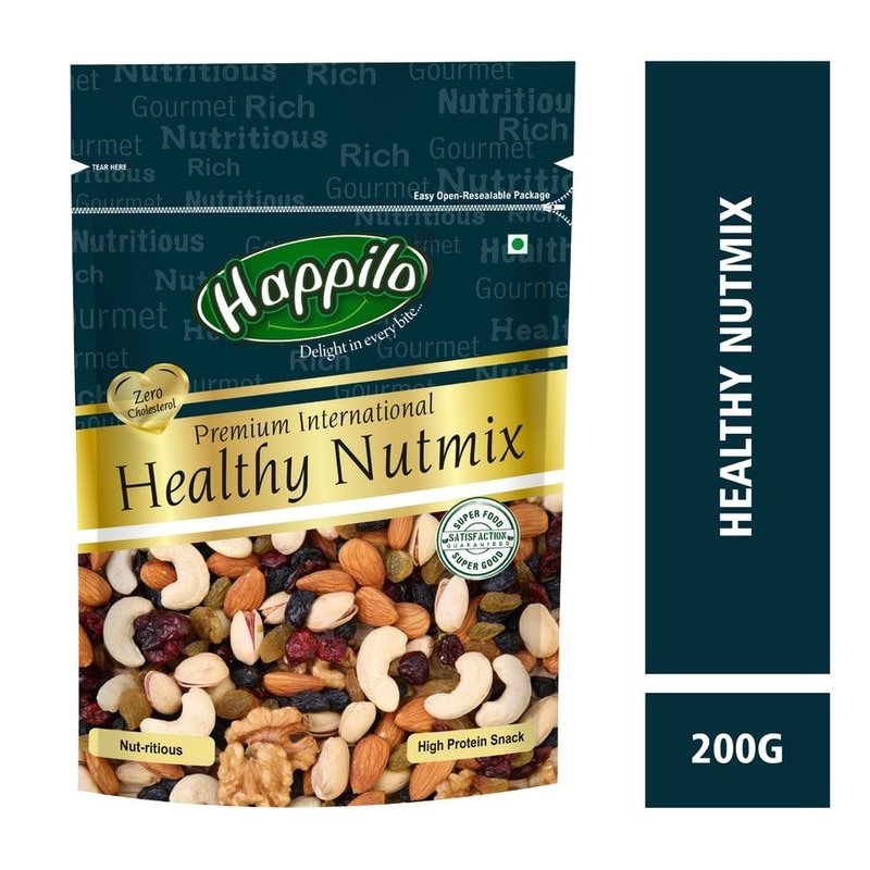 

Happilo Premium International Healthy Nutmix 600gm (Combo Pack Of 200gm x 3)