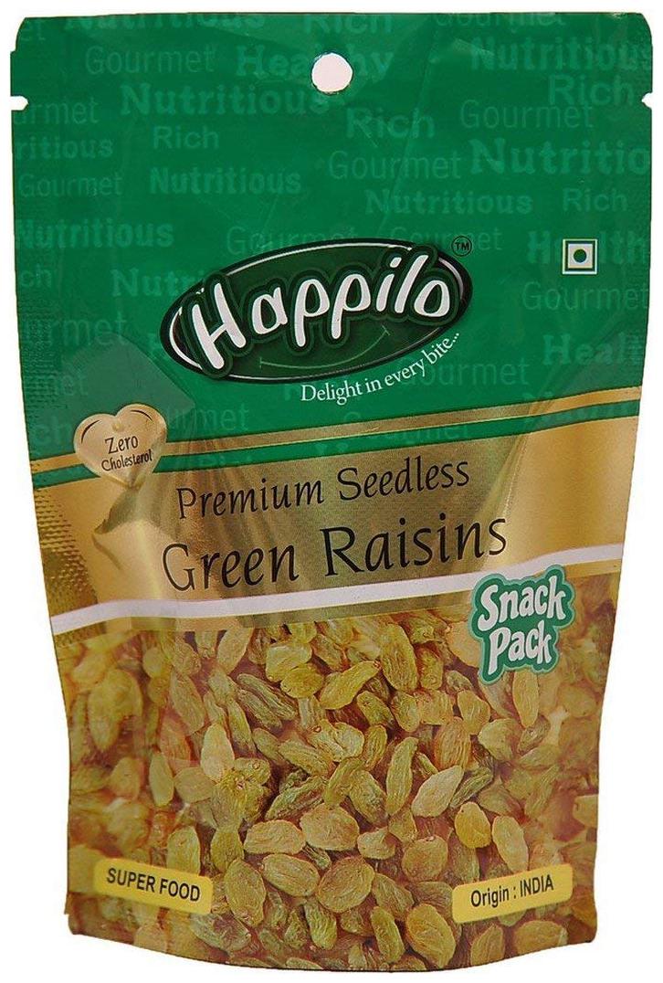 

Happilo Premium Raisins - Green Seedless 40 g