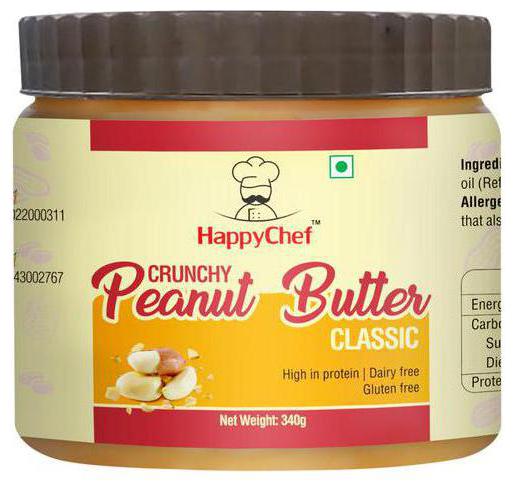 

Happy Chef Classic Peanut Butter - Crunchy 340 g