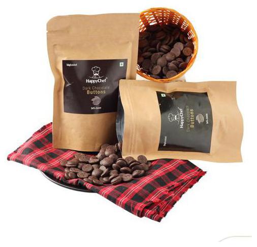 

Happy Chef Dark - Button Chocolate 100 g