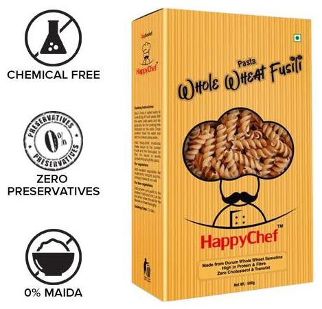 

Happy Chef Pasta - Fusilli Whole Wheat 500 g