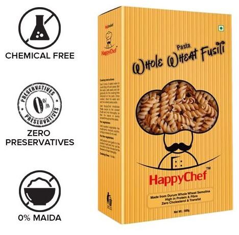 

Happy Chef Pasta - Fusilli Whole Wheat 500 g