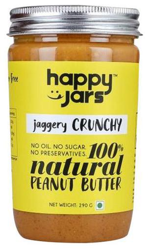 

Happy Jars 100 Natural Peanut Butter - Jaggery Crunchy 290 g