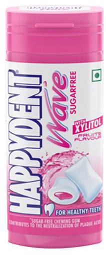 

Happydent Xylitol Sugarfree Fruits Flavour - Bubble Gum 30 6 g