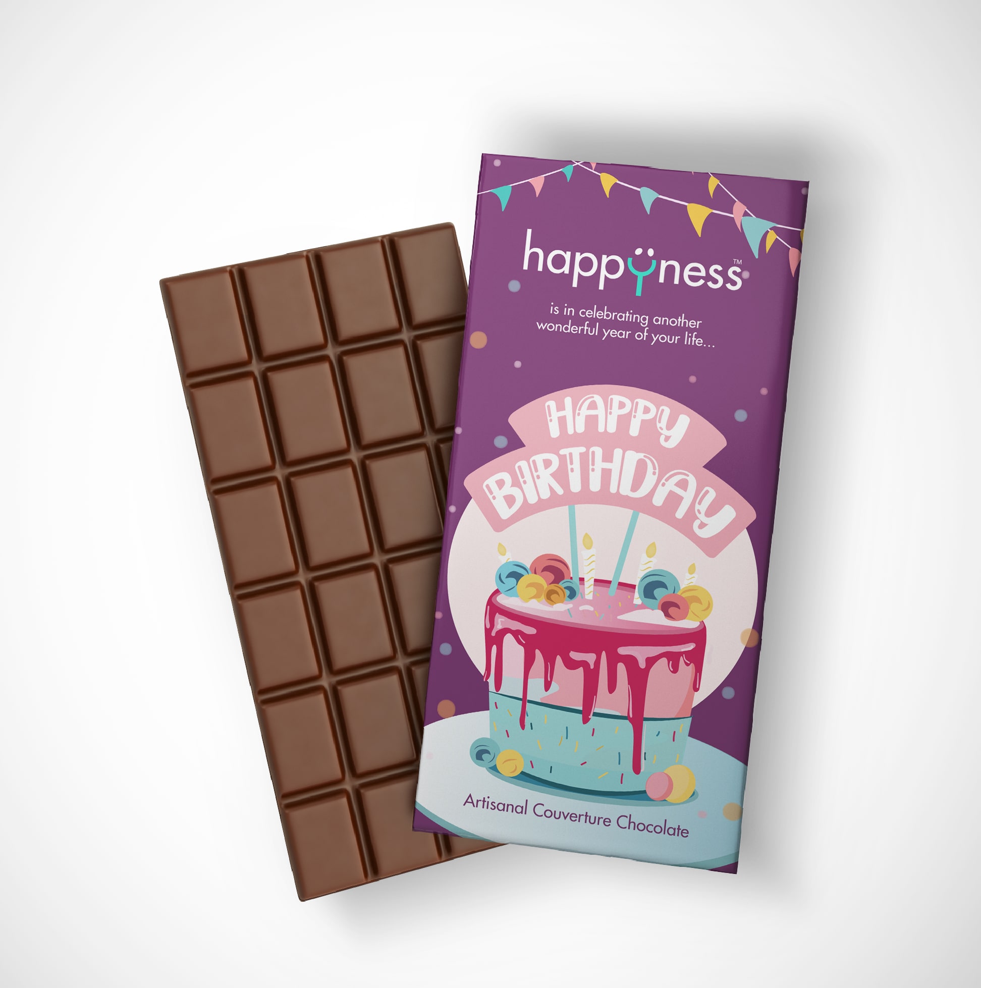 

Happyness is in Birthday Celebration Artisanal Milk Chocolate - 100g