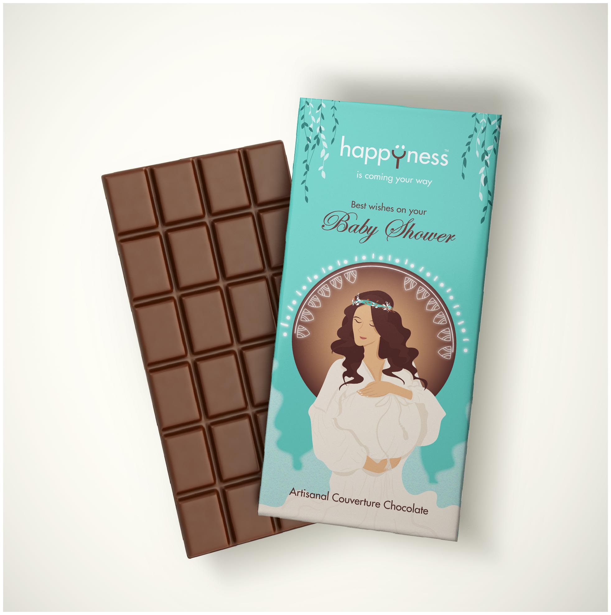 

Happyness is in having a Baby ShowerArtisanal Milk Chocolate - 100g
