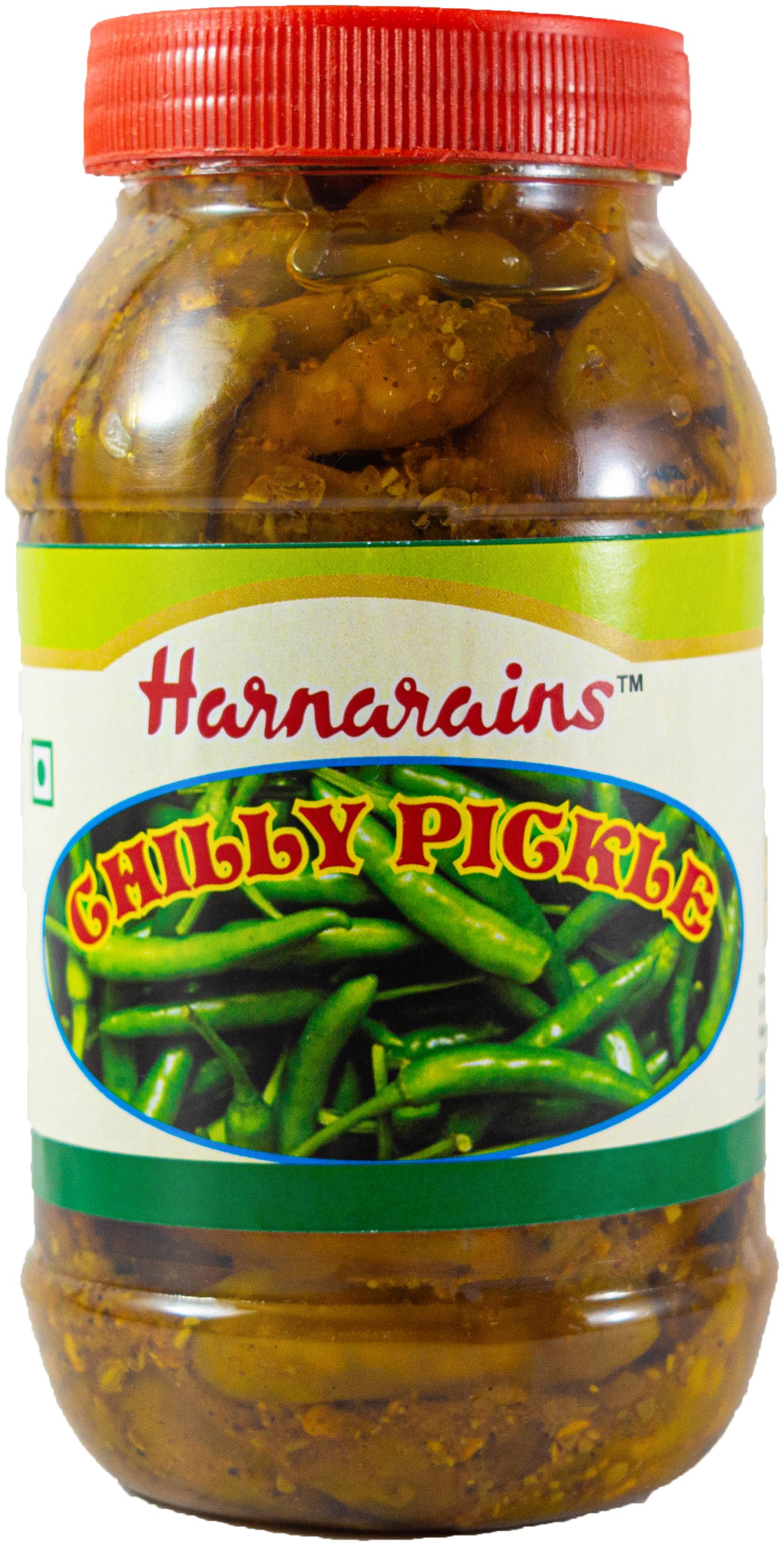 

Harnarains Green Chilli Pickle (400g)