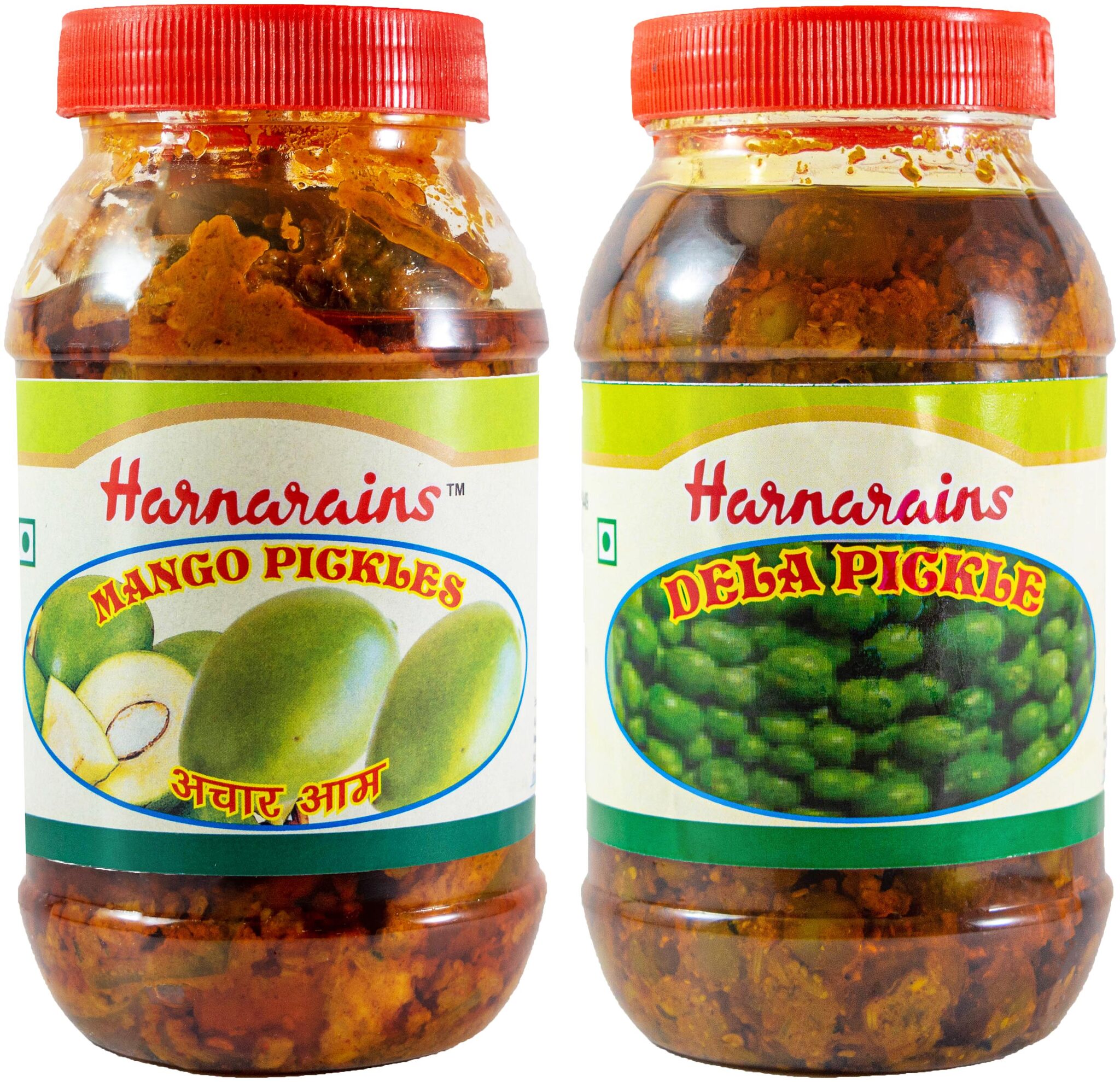 

Harnarains Combo of Mango Pickle (400g) and Dela Pickle (400g)