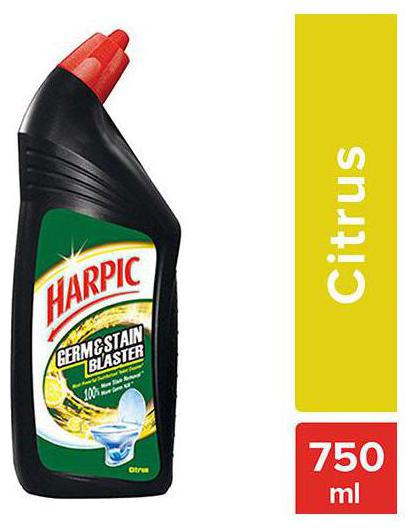 

Harpic Toilet Cleaner - Citrus Germ And Stain Blaster 750 ml