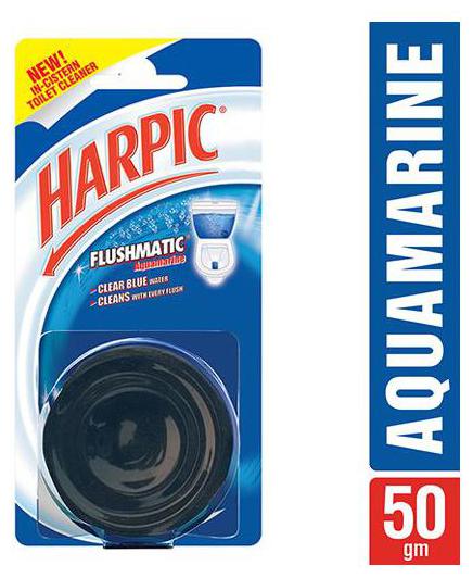 

Harpic Toilet Cleaner - Flushmatic Clear Blue 50 g