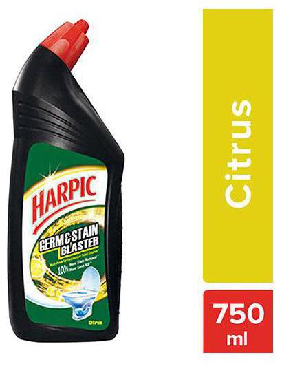 

Harpic Toilet Cleaner - Citrus Germ And Stain Blaster 750 ml