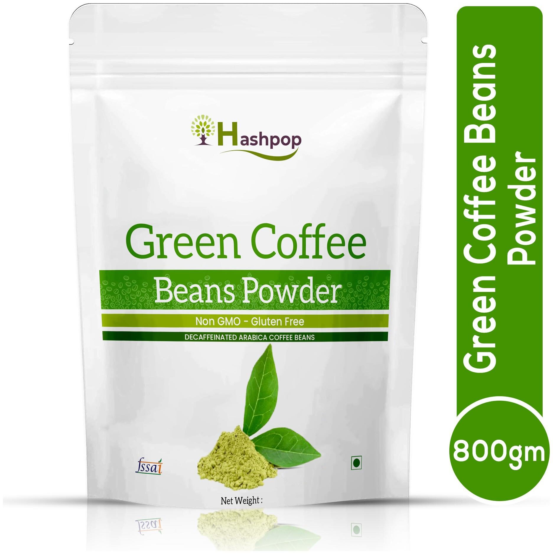 

Hashpop Green Coffee Beans Powder for Weight Loss Management Instant Coffee 800 g Pack of 1