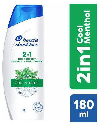 

Head Shoulders Shampoo Conditioner - 2-In-1 Cool Menthol 180 ml