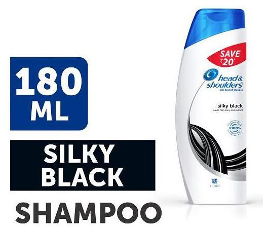 

Head Shoulder Antidandruff Shampoo Silky Black 180 ml