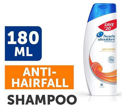

Head Shoulder Antidandruff Shampoo Antihairfall 180 ml