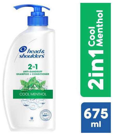 

Head shoulders Shampoo Conditioner - 2-in-1 Cool Menthol 675 ml