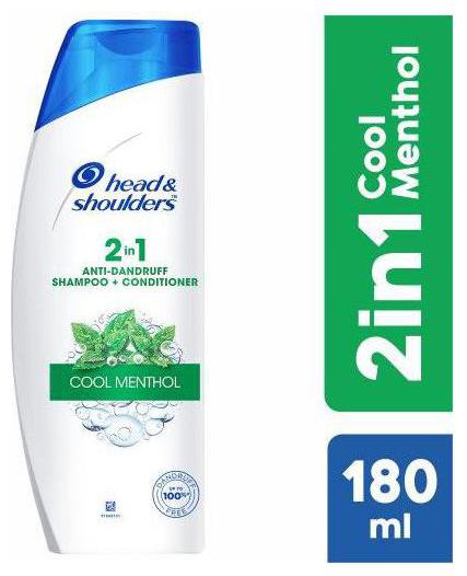 

Head Shoulders Shampoo Conditioner - 2-In-1 Cool Menthol 180 ml