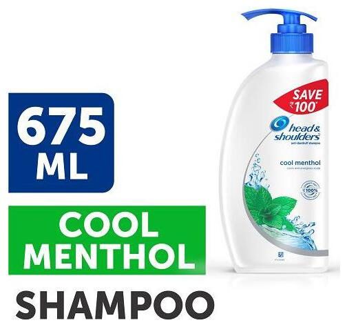 

Head Shoulder Antidandruff Shampoo Cool Menthol 675 ml