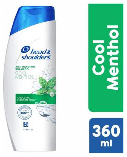 

Head Shoulder Anti-Dandruff Shampoo - Cool Menthol 360 ml