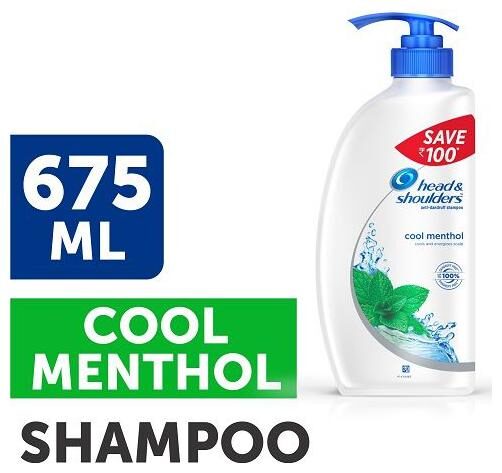 

Head Shoulder Antidandruff Shampoo Cool Menthol 675 ml