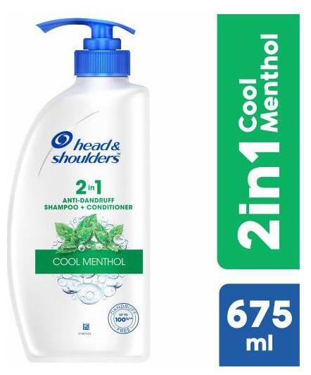 

Head shoulders Shampoo Conditioner - 2-in-1 Cool Menthol 675 ml