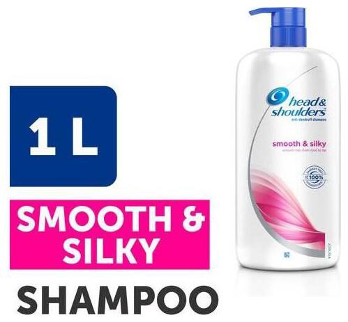 

Head Shoulders Shampoo - Smooth Silky 1L