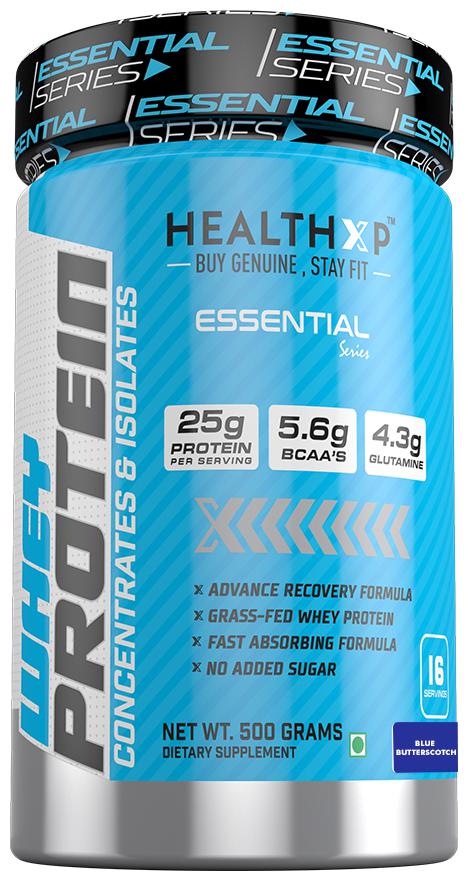 

HealthXP Essential Series 100 Whey Protein 500 g - Blue Butterscotch