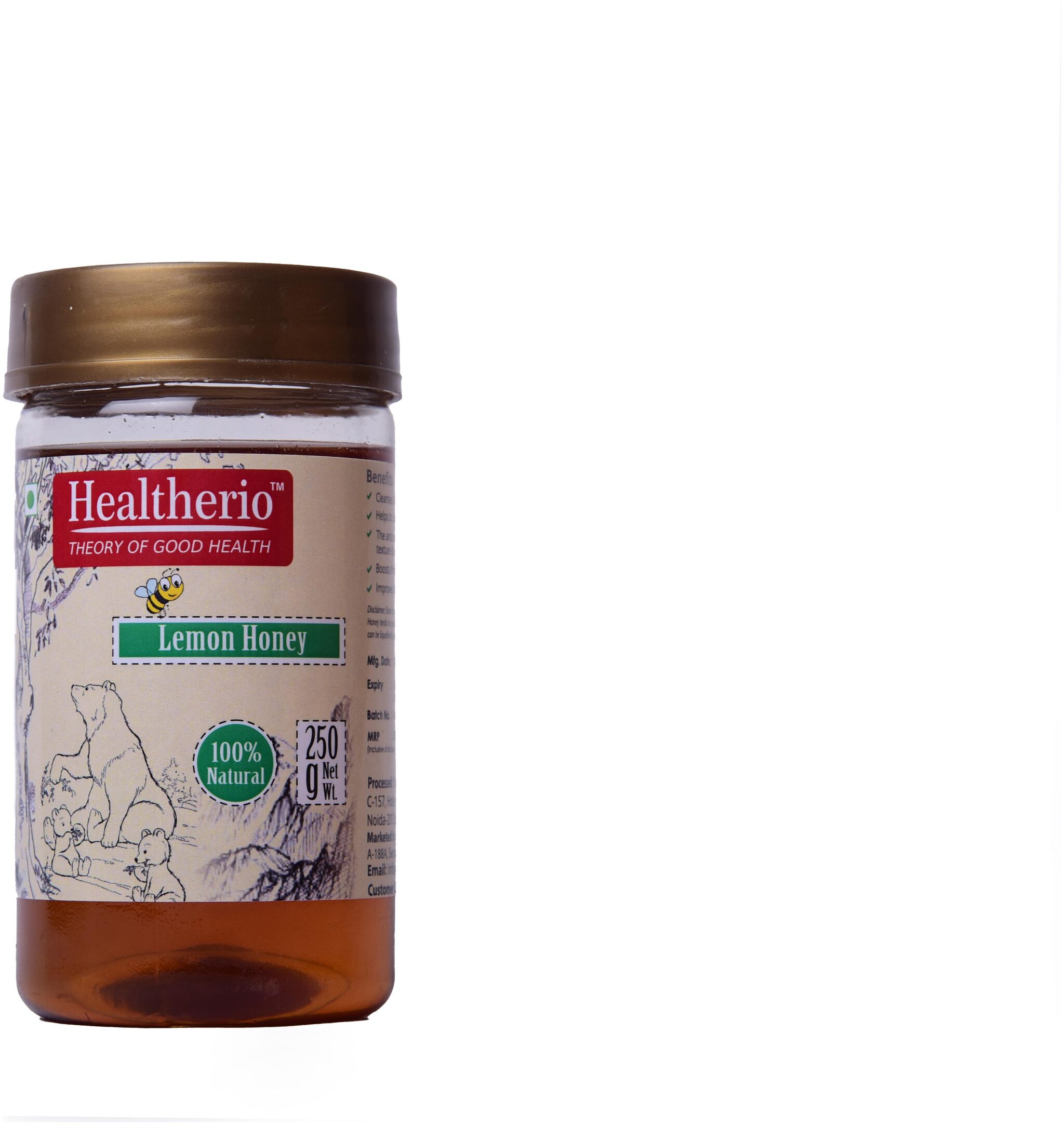 

Healtherio Honey Lemon Honey 250g