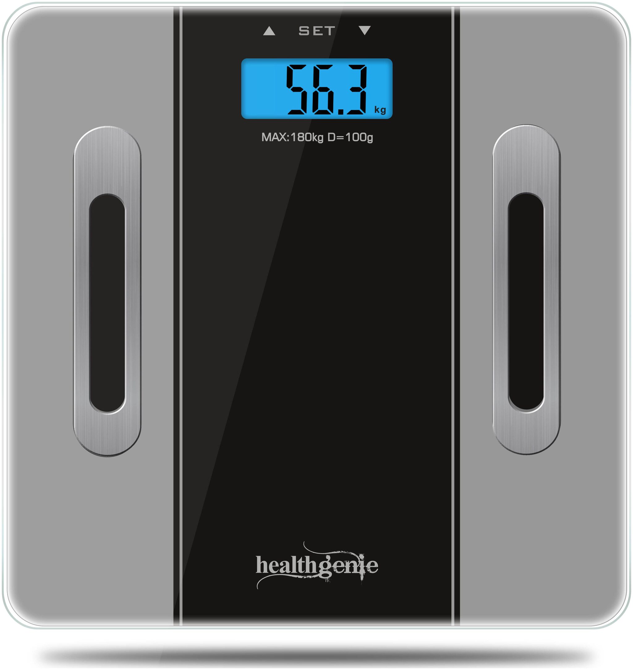 

Healthgenie Body Fitness Monitor Fat Analyzer and Weighing Scale - Grey