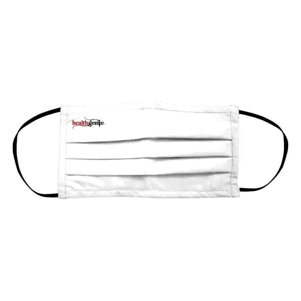 

Healthgenie FM 201 Face Mask With Earloop Washable Reusable Double Layered Triple Pleated Cloth - Large White Color (Pack of 1)