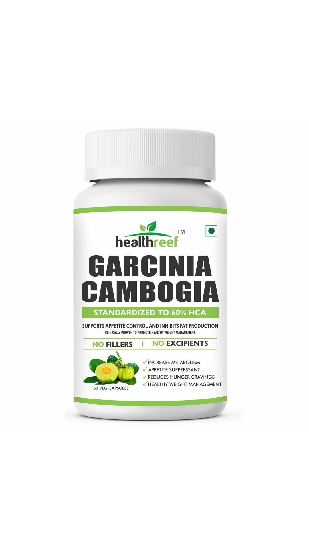 

Healthreef Garcinia Cambogia Natural Weight Loss Supplement 60 Capsules (Pack of 1)