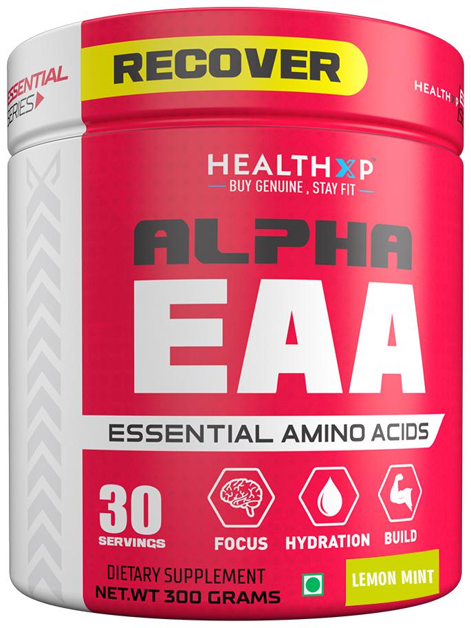 Buy HealthXP Alpha EAA (Essential Amino Acids), 30 Servings Lemon Mint Online at Low Prices in