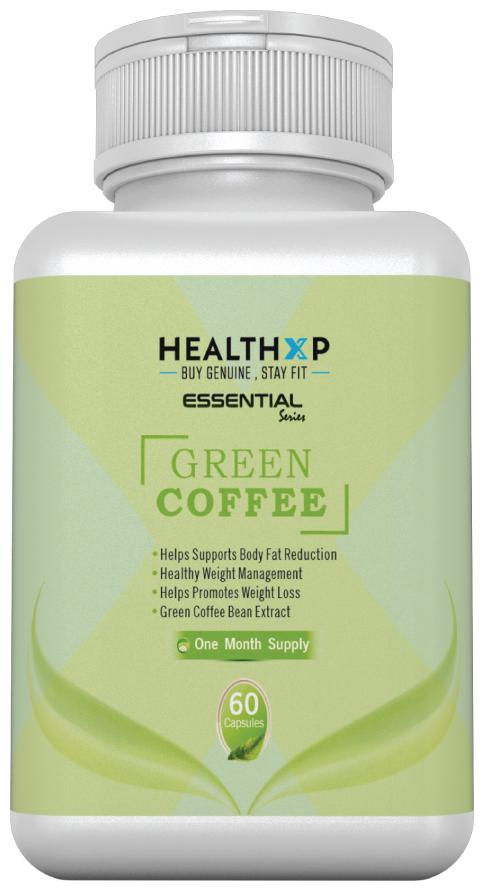 

HealthXP Essential Series Green Coffee Beans for Weight Loss 500mg 60 Capsules