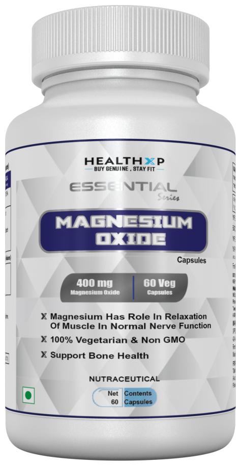 

HealthXP Essential Series Magnesium Oxide 400mg 60 Capsules