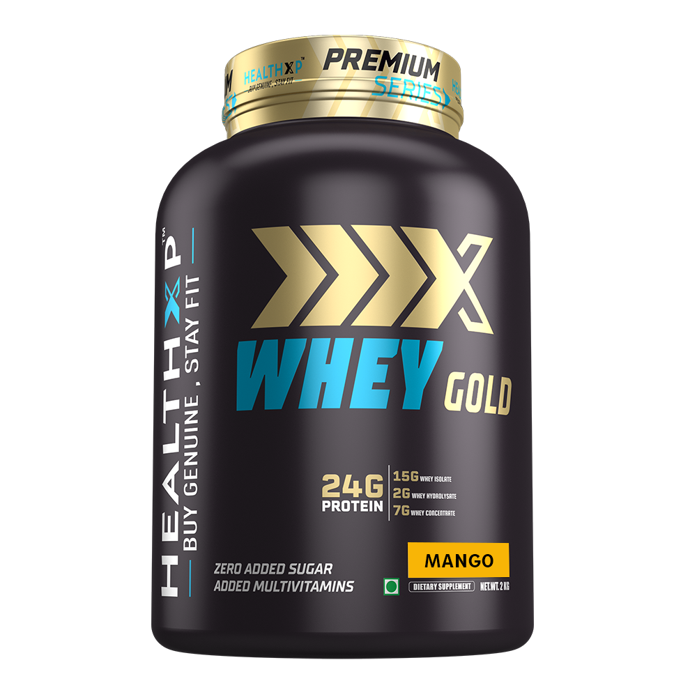 

HealthXP Premium Series Whey Gold 2kg Mango