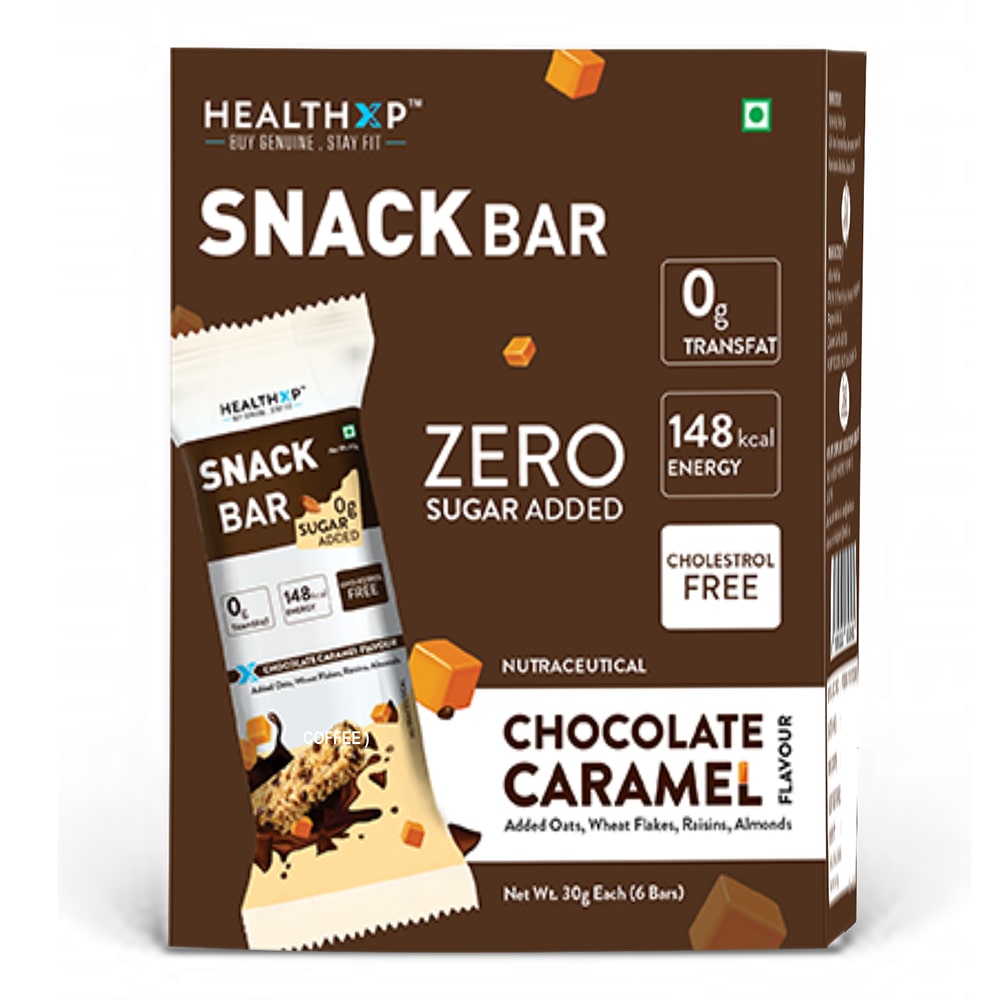 

Healthxp Snack bar Chocolate Caramel 30g ( Pack of 6 )