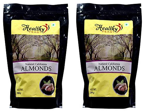 

Healthy Feast Natural California Almonds 750 gm (250gm 500gm)