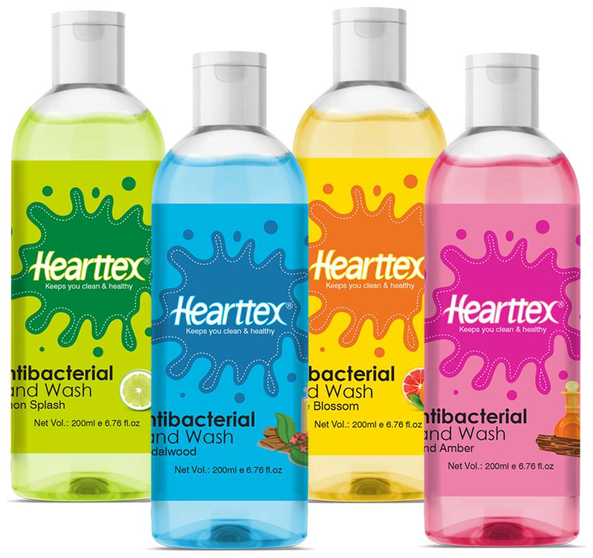 

Hearttex 4 Anti Bacterial Hand Wash Multiflavour HT1017 200 ml Pack of 4