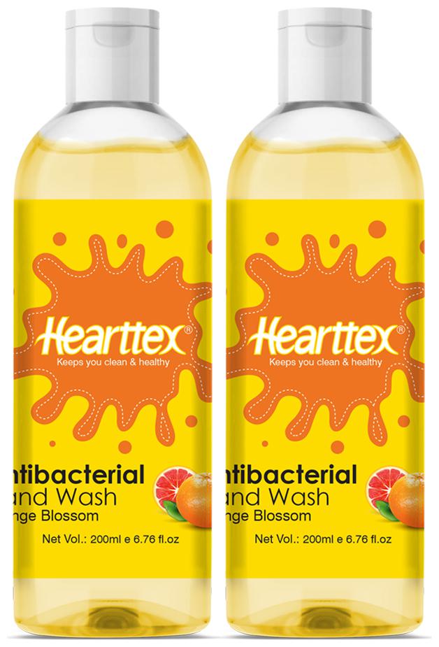 

Hearttex Anti Bacterial Hand Wash Orange Blossom HT1017 200 ml Pack of 2