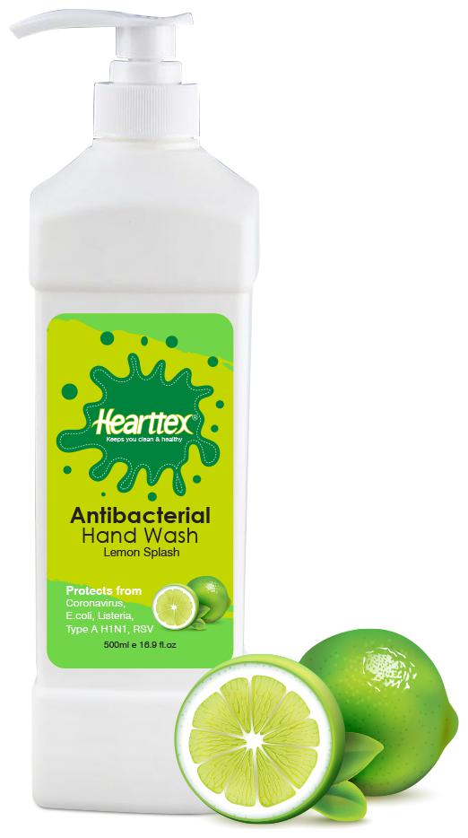

Hearttex Anti Bacterial Hand Wash Lemon Splash HT1015 500 ml Pack of 1