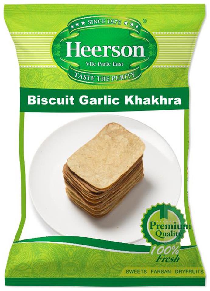 

Heerson Biscuit Garlic Khakhra 200g X 2 Packs