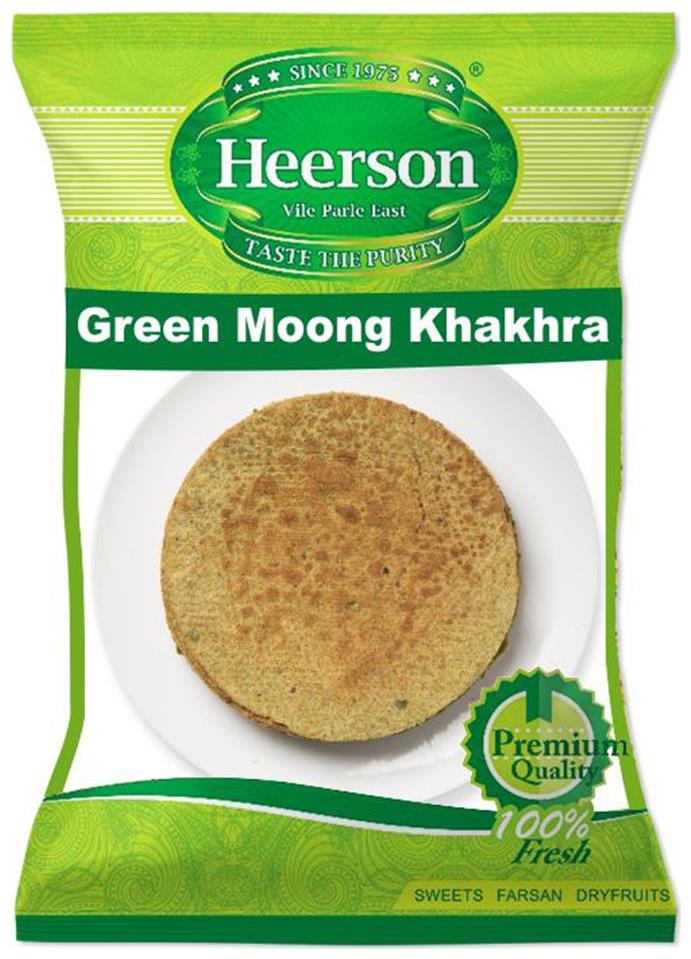 

Heerson Green Moong Khakhra 200g X 2 Packs