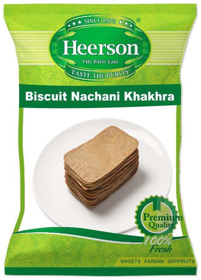 

Heerson s Biscuit Nachani Khakhra 200g X 2 Packs