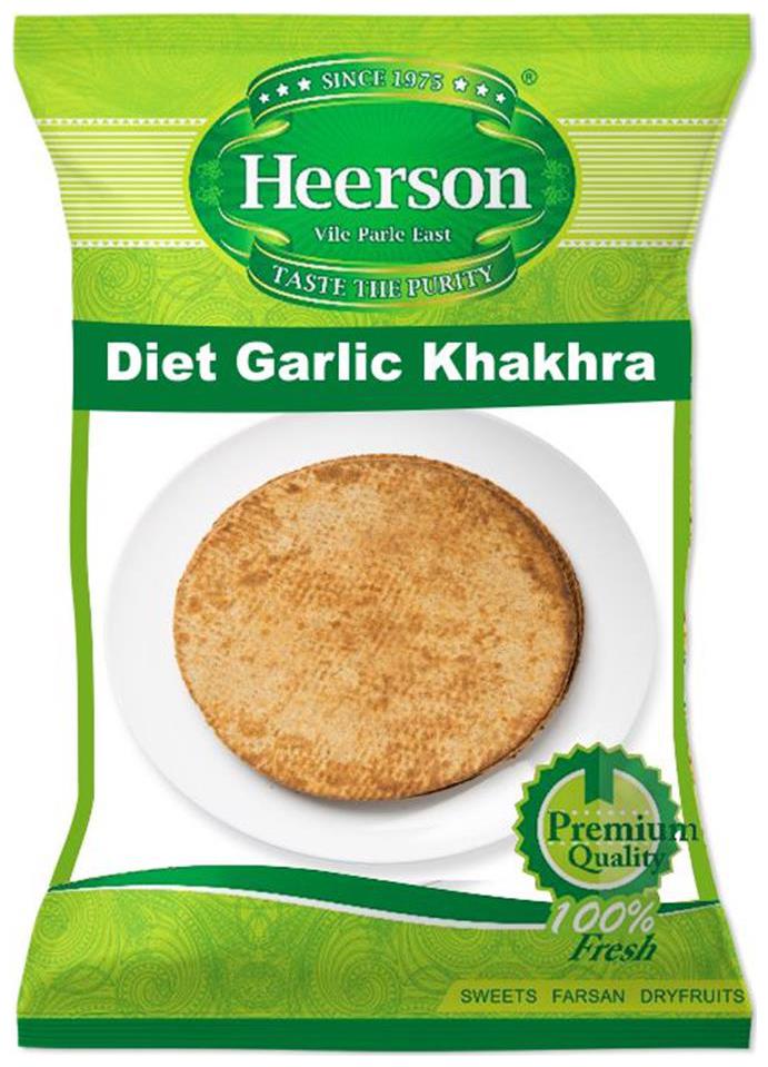 

Heerson s Diet Garlic Khakhra 200g X 2 Packs
