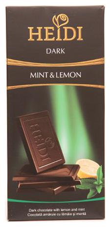 

Heidi Dark Chocolate - with lemon and Mint 80g