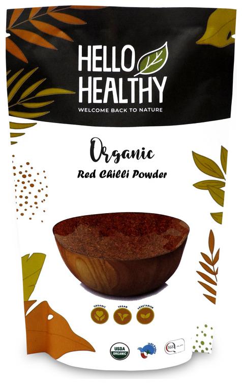 

Hello Healthy Organic Red Chilli Powder 150 g (Pack of 2)