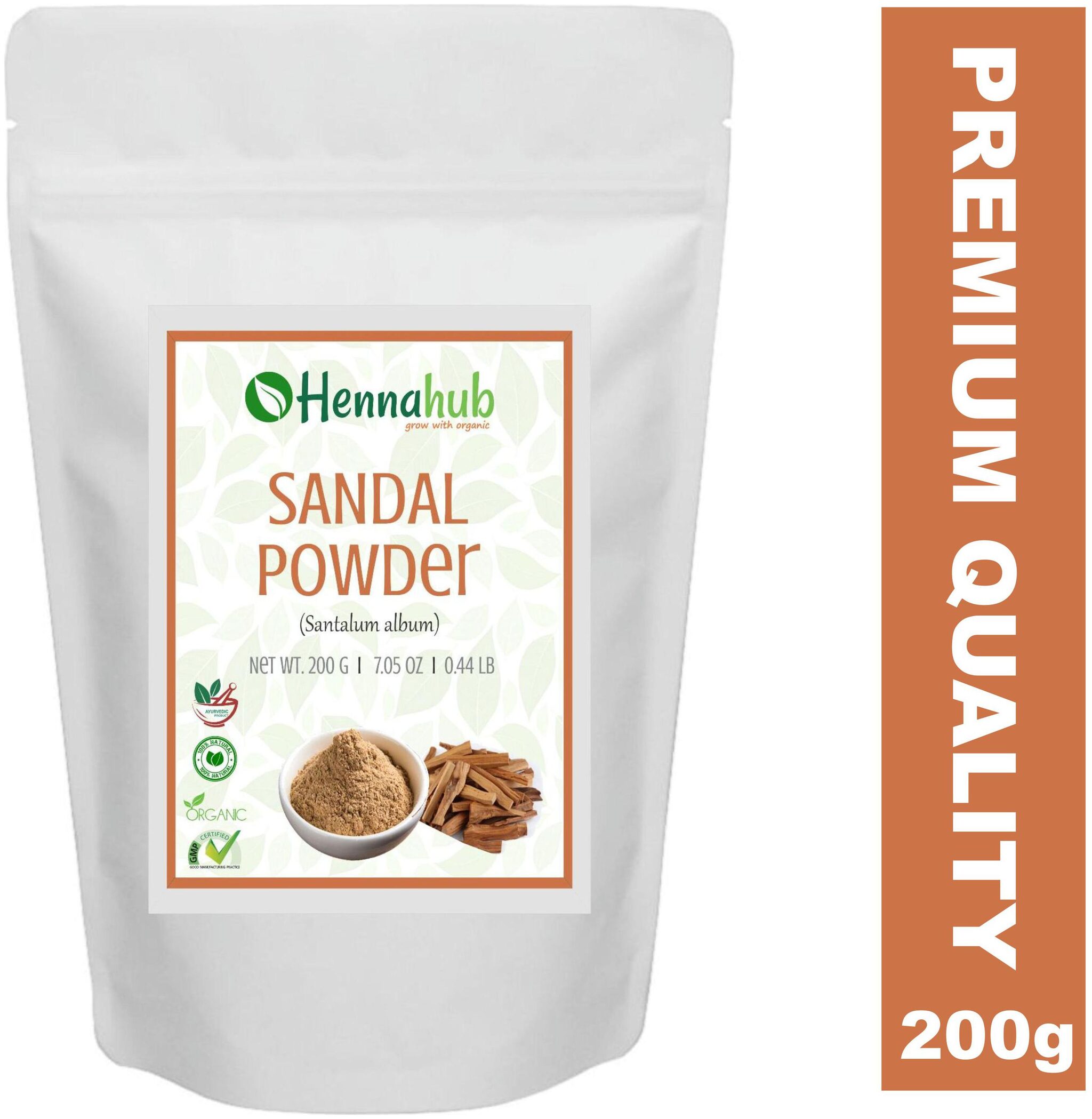 

Hennahub Natural Sandalwood Powder For Face And Skin Care 200 g