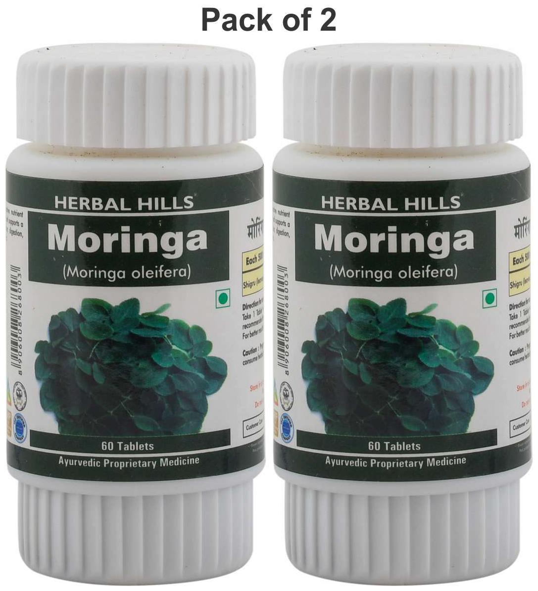 

Herbal Hills Moringa 60 Tablets (Pack Of 2)