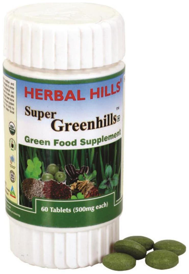 

Herbal Hills Super Greenhills 60 Tablets